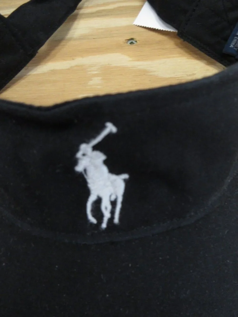 Polo Ralph Lauren Visor Hat Cap Strapback Golf Tennis White Pony Preppy